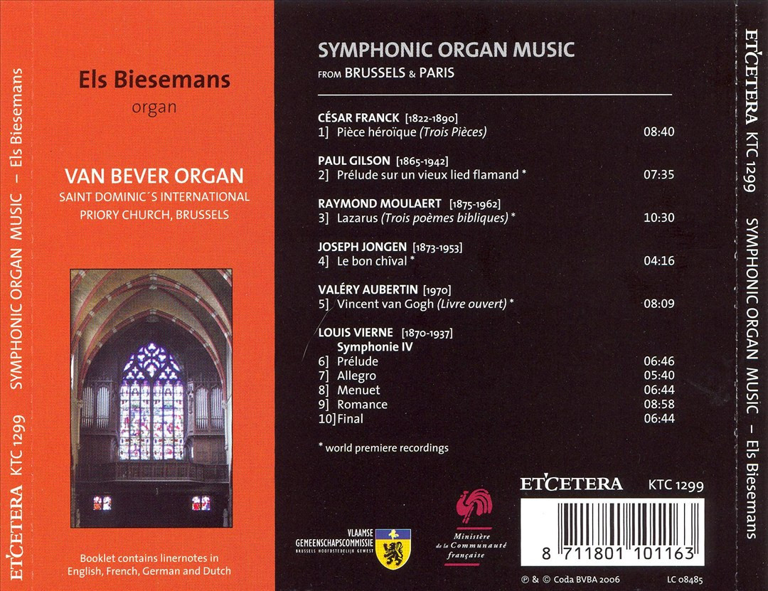 クラシック Symphonic Organ Music CD The Symphonic Organ