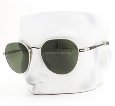 Persol Sunglasses PO2486S 1113/31 Shiny Silver on Black Green Glass No Case