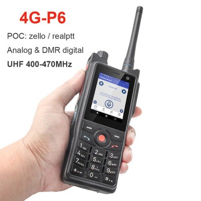 Anysecu P6 Android 9.0 4G Network Radio Zello RealPTT IP68 UHF DMR Digital Radio