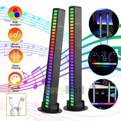 RGB Rechargeable Sound Control Light, Voice-Activated Pickup Music Rhythm Lights