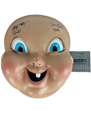 Jessica Rothe & Rob Mello signed Mask Tree Gelbman John Tombs Happy Death Day