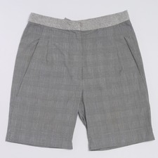 Brunello Cucinelli Cotton Shorts Grey Plaid Check