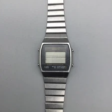 Seiko Watch Women 33mm Silver Tone A904-5049 BROKEN PARTS OR REPAIR