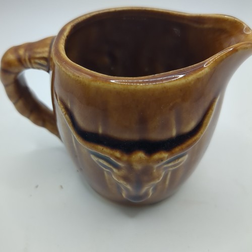 Vintage Golden Aspen Thrifco Japan Milchkännchen Kanne Kansas Longhorn Cowboy Design - Bild 2 von 4