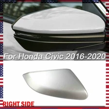 Fits For Honda Civic 2016-2020 Silver Right Passenger Side Mirror Cap Cover US