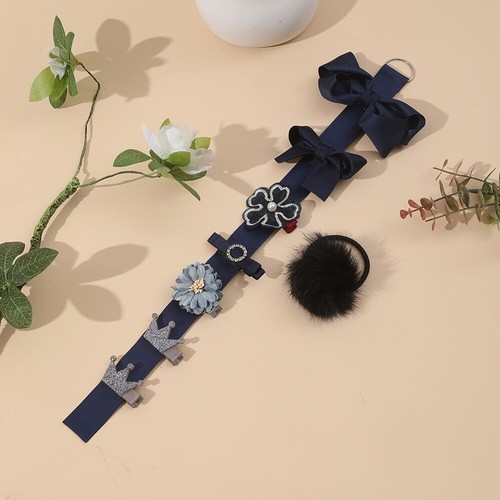 Baby Girl Hair Bow Clips Hair Ties Set School Girl Uniform Hair Accessories 9... - Picture 4 of 7