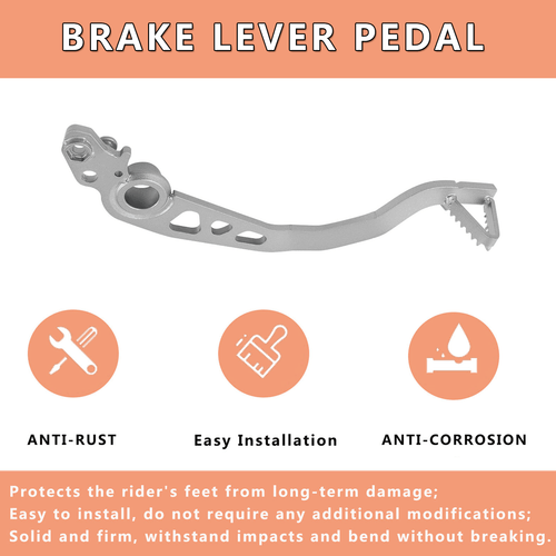For Yamaha Tenere 700 XTZ07 2021-2024 2022 2023 Rear Brake Lever Pedal Silver - Picture 6 of 10