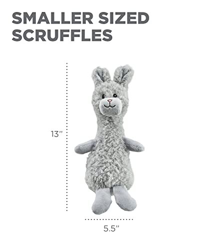 Charming Pet Scruffles Bunny Plush Squeaky Dog Toy Small