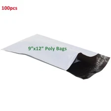 100 Poly Mailers 9x12 inch Plastic Shipping Envelopes Self Sealing Mailing Bags