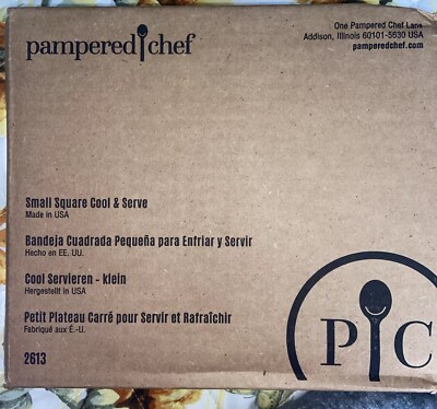Pampered Chef  SMALL SQUARE COOL & SERVE   Kitchen Tools  #2613  New.