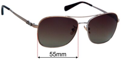 SFx Replacement Sunglass Lenses fits Coach HC 7080 55mm