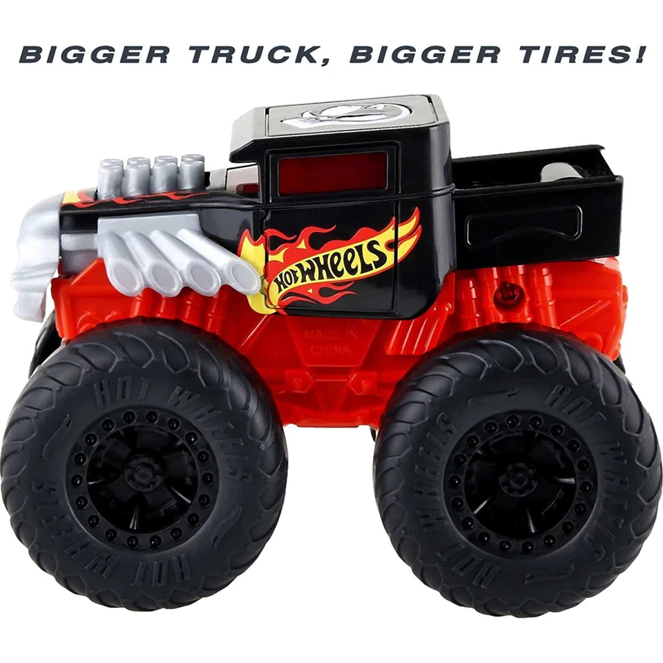 Hot Wheels Monster Trucks Roarin’ Wreckers Bone Shaker Truck New Kids Toy - Image 4 of 4