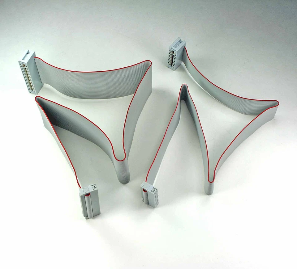 Vintage ST-506, ST-412, ST-412HP, ESDI, MFM/RLL Cable Set — NEW, Never Used - Image 2 of 3