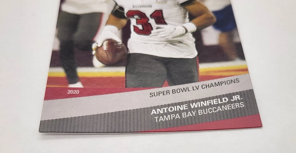 2020 Panini Instant Super Bowl LV #27 Antoine Winfield Jr RARE ROOKIE Buccaneers - Image 3 of 4