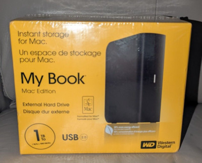 New Western Digital WD My Book 1 TB 1TB External Hard Drive for MAC USB 2.0