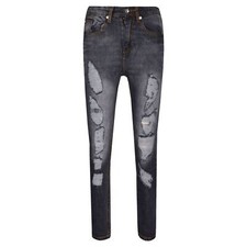 Kids Boys Skinny Jeans Ripped Black Denim Stretchy Slim Fit Pants Trousers 5-13