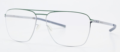 IC! BERLIN Brille Bayamo Silver Morning Dew Pilot Viereck Leicht Fein Silk Linie