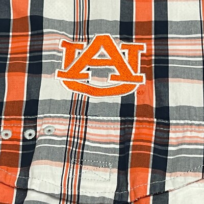 Chemise homme Auburn Tigers Columbia PFG bleu moyen polyester boutonnée