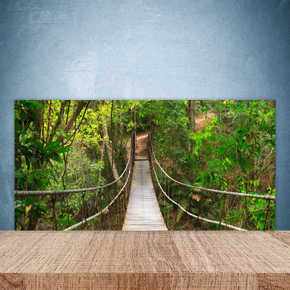 Crédence de cuisine en verre 100x50 paroi de protection murale panneau nature forêt