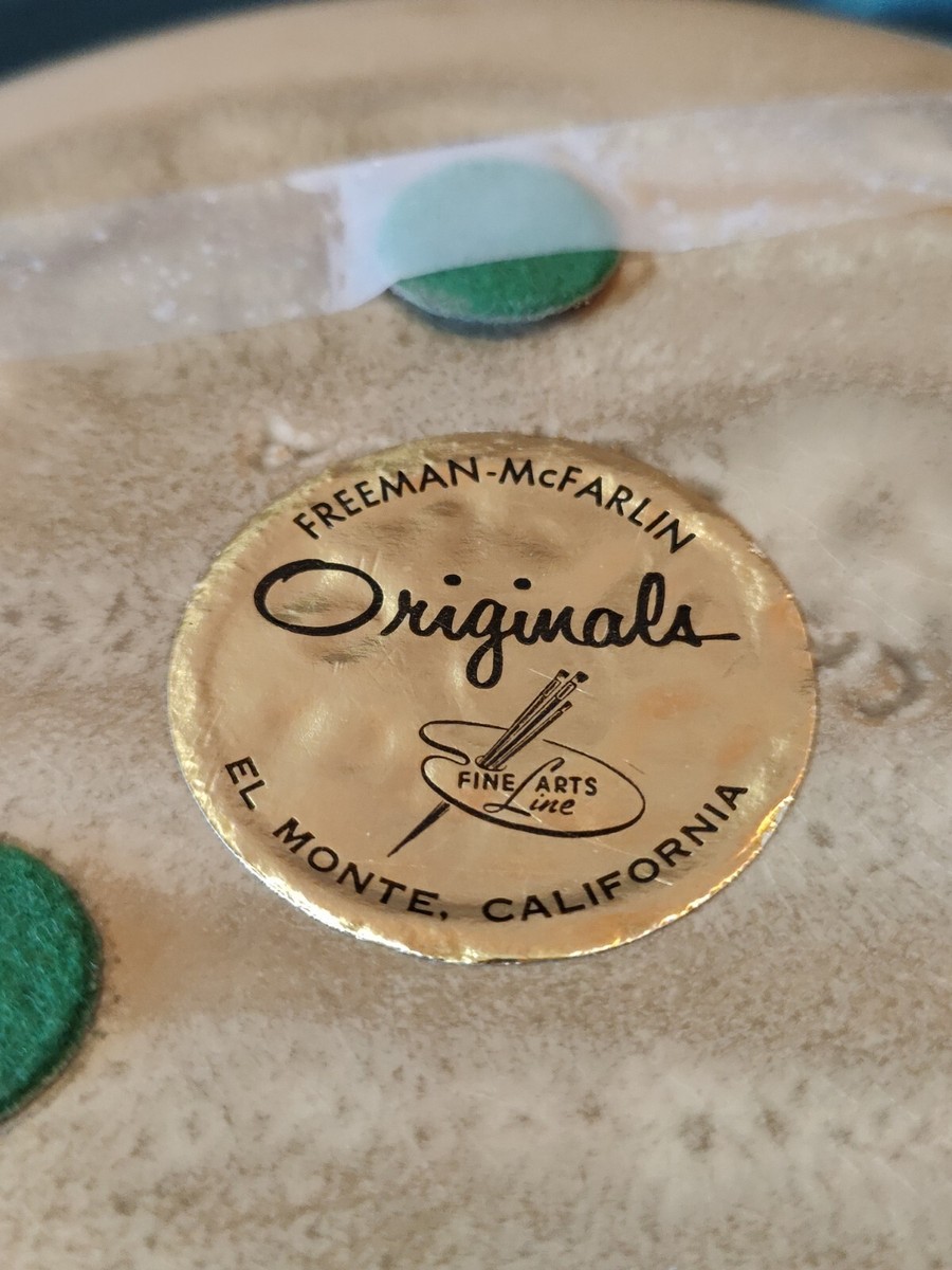 【ビンテージ】ANTHONY FREEMAN MCFARLIN Ashtray Vintage Retro Freeman McFarlin Originals Fine Art Line 9.5