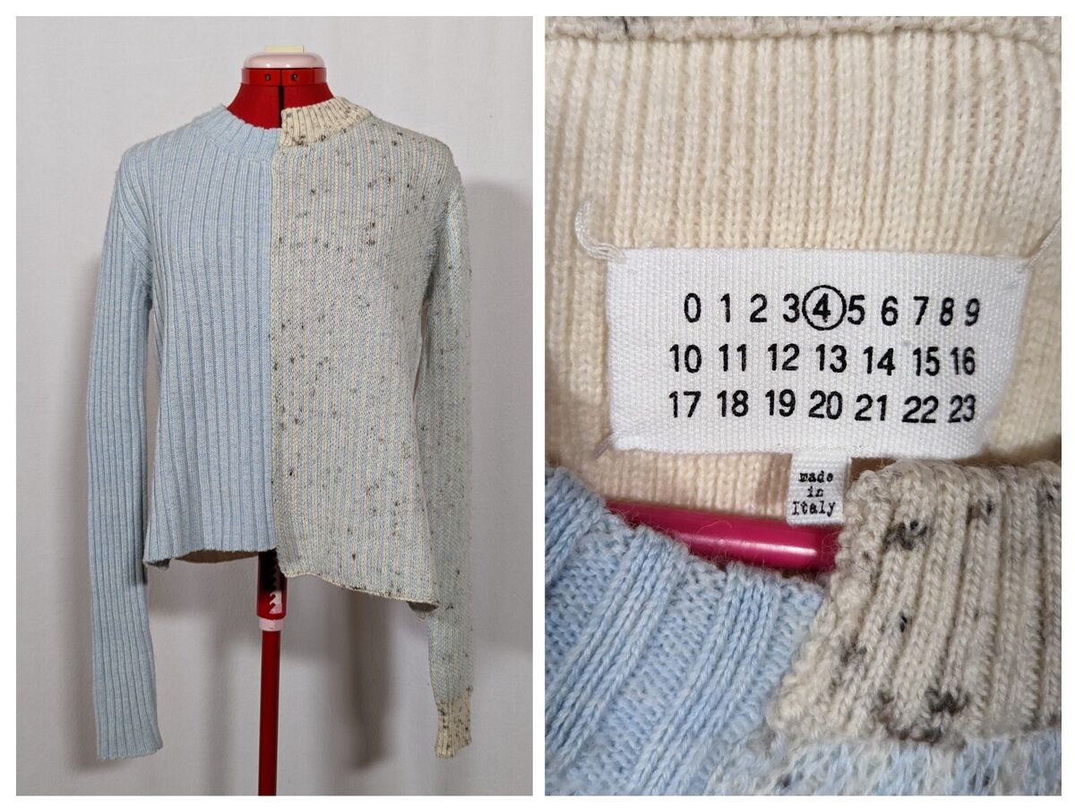 Maison Martin Margiela MM4 Fused Cableknit Sweater Medium Maison Martin Margiela MM4 Fused Cableknit Sweater Medium