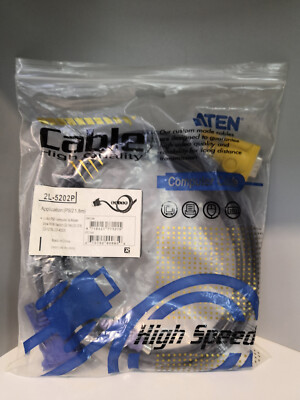 Original ATEN 2L-5202P KVM-Kabel VGA PS/2 für KVM Switch CS-194 CS-1216 CS-4032X