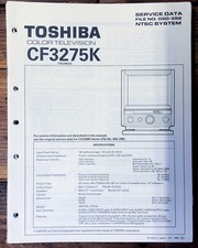 Toshiba CF3275K TV Service Manual Original 