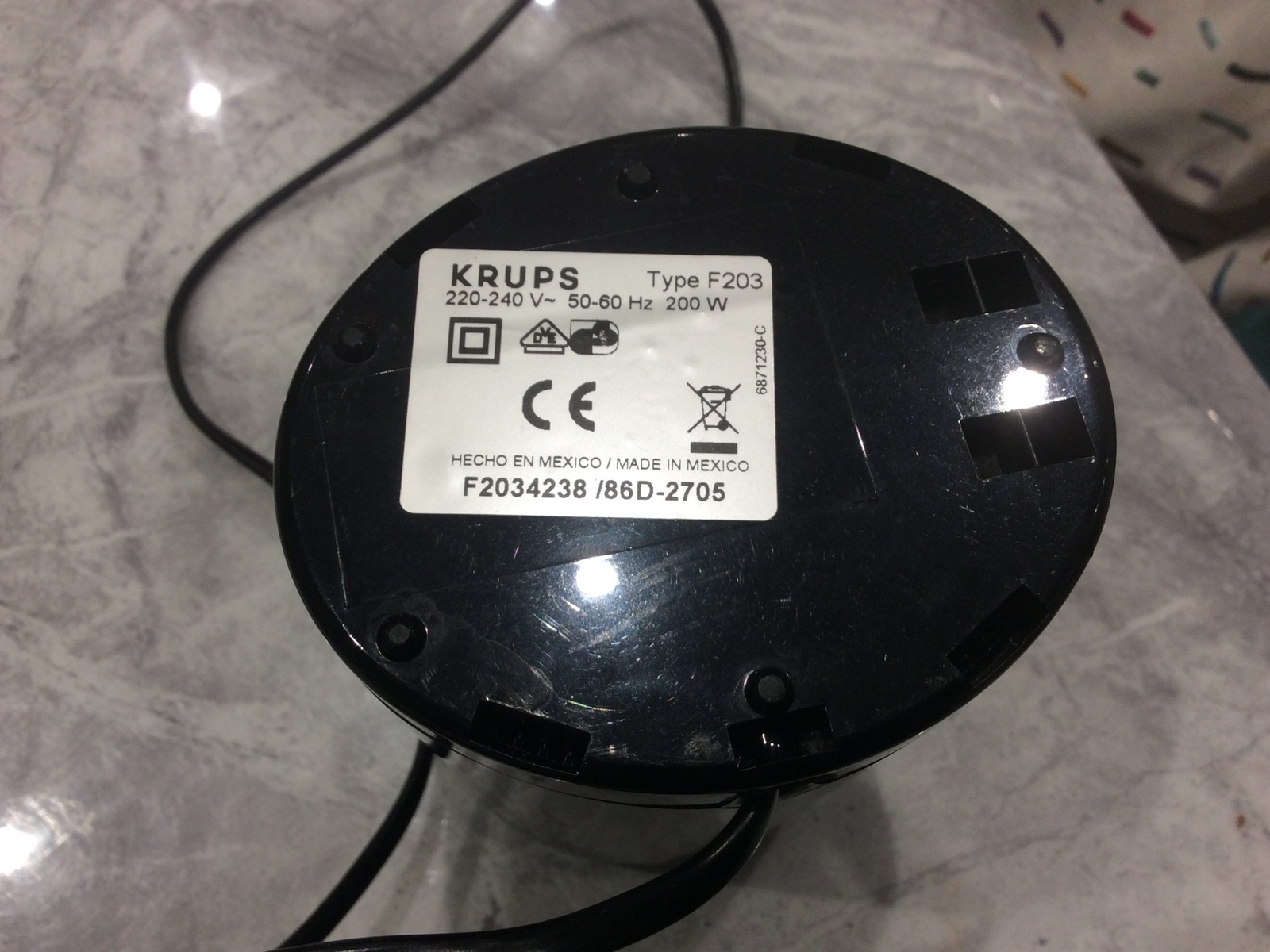 KRUPS F203 ELECTRIC COFFEE NUT SPICE GRINDER CAPACITY VGC TESTED