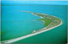 Tip of Cape Cod Aerial View Massachusetts Vintage Chrome Postcard Unposted A90