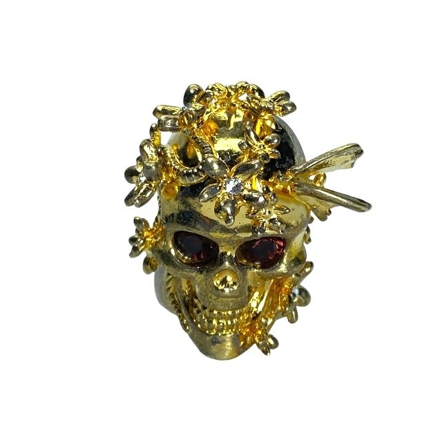 Alexander McQueen Skull Zirconia Ring