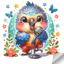 Parrot Sticker Design - Digital Download - Commercial Use