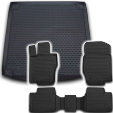 Gummi Kofferraumwanne Fußmatten Set für Mercedes ML W164 Laderaumwanne Matten