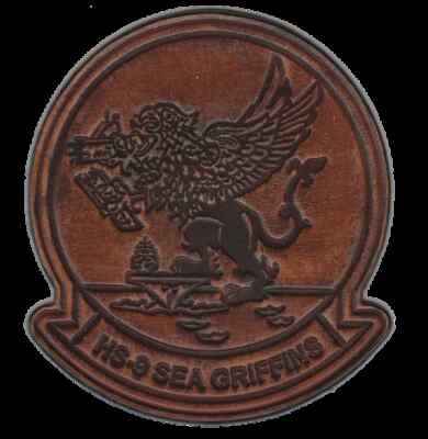4.5'' NAVY HS-9 SEA GRIFFINS LEATHER PATCH