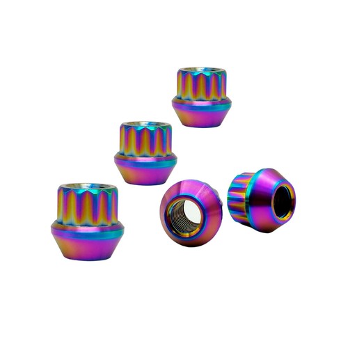 Rison Titanium Lug Nuts Open End Lug Nuts 12 Point GR5 Ti M12 M14 Lug Nut 20PCS - Picture 39 of 79