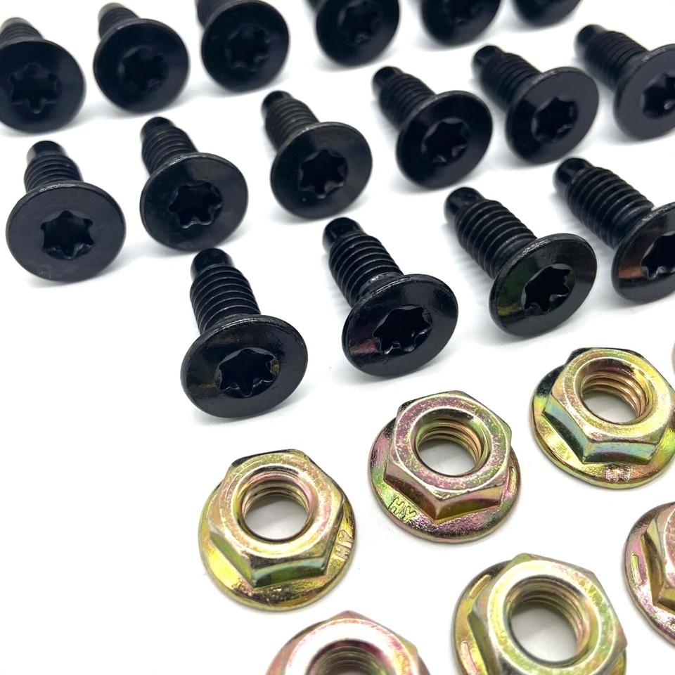 Jeep Window Replacement 44-Piece Black Torx Screw Kit For Jeep Wrangler TJ YJ CJ - Carbon Steel, Zinc Plated Jeep Tj Windshield Glass - Foto 6