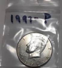 1997-P Kennedy Half Dollar, Circulated but NICE !