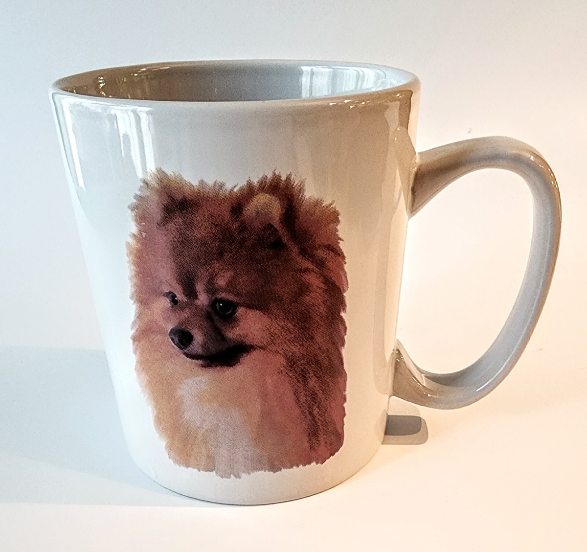 Vintage Pomeranian Ceramic Dog Mug 14oz by Bow Wow Meows New