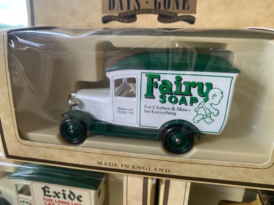 LLEDO 5x Lote en caja Chevrolet Ford Furgoneta de entrega modelo diecast días pasados Foto 2 de 4