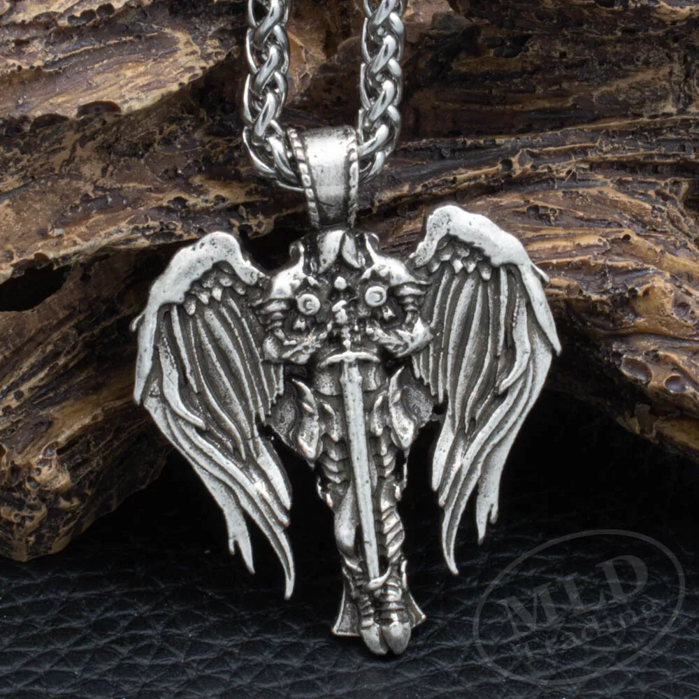 Cross and saint charm hotsell necklace