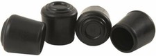 NEW SHEPHERD LOT OF 4 9758 BLACK 1/2" RUBBER CHAIR LEG FURNITURE TIP Feet