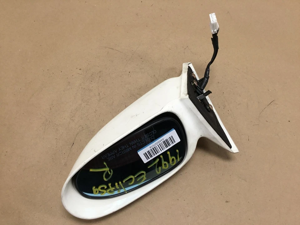 1990 1994 年三菱 ECLIPSE 右乘客侧视图镜面折叠白色原始设备制造商 + — 第 3/4 张图片