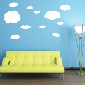 Decorate Nursery Clouds Pick Color And Pack Vinyl Cloud Easy Peel