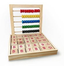 Abacus Junior Kids to Learn Count,Add,Subtract Colourful Bead Wooden Educational