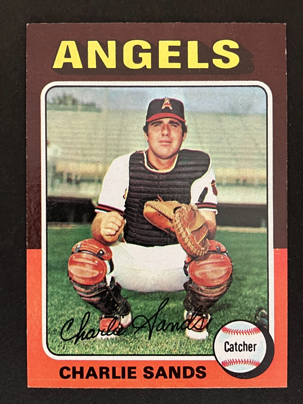 1975 TOPPS MINI HIGH-GRADE SET BREAK - CHARLIE SANDS - CARD #548 - ANGELS - NM