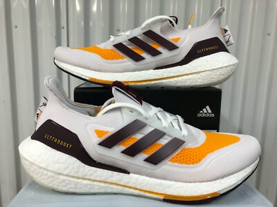 Adidas Ultraboost 21 Arizona State Sun Devils White Yellow Gold 12.5 GX7968 ASU