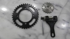 420-17T Sprocket, 420-37T Sprocket, & 420-530 Chain Breaker Tool