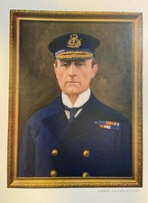 1917 Vintage Magazine Illustration British Admiral Sir John Jellicoe