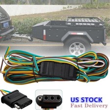 25 4 Pin Flat Trailer Wiring Harness Kit Wishbone Style For Trailer Tail Lights 25 4 Pin Flat Trailer Wiring Harness Kit Wishbone Style For Trailer Tail Lights