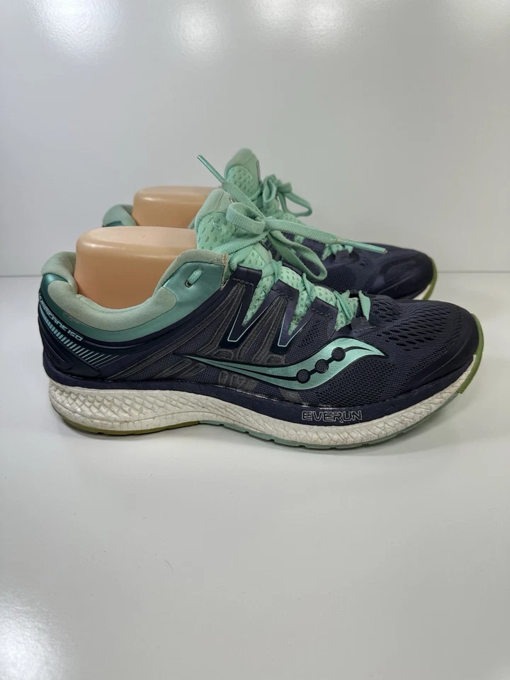 Saucony  Women's Shoes Hurricane ISO 4 S10411-35 Blue/Green Running Size 8.5 - Image 2 of 4