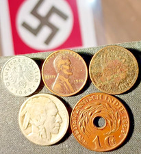 1940A REICHSPFENNIG 1945 Lincoln 1920S Buffalo 1890 Indian 1945P E. Indies B-10